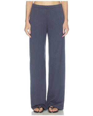 ÉTERNE Pantalón Deportivo De Pierna Ancha Y Corte Extragrande, De Felpa Francesa En Color Azul Marino Talla (También En M, S, Xs)