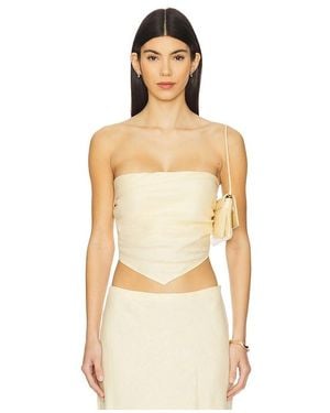 Faithfull the Brand X Revolve Antibes Strapless Top - Natural