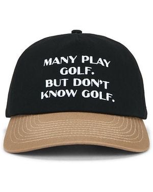 Students Golf Sombrero En Color Negro Talla