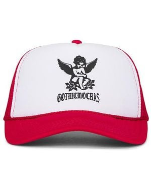 Gothicmochas Sombrero En Color Rojo Talla