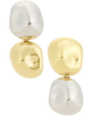 Lelet Boucles D'Oreilles Pendantes Zoe En Metallic,Metallic - Blanc