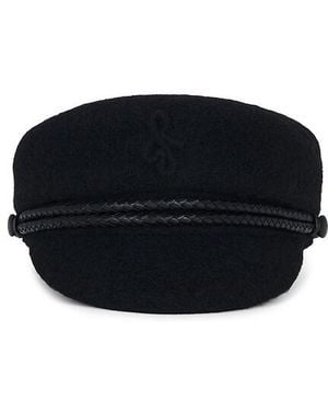 Ruslan Baginskiy Monogram Embellished Cap - Black