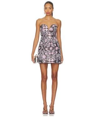 Free People Minivestido Jaquard Floreo En Color Gris Talla (También En 10, 12, 2, 4, 6, 8) - Multicolor