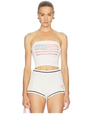 LoveShackFancy Deserae Tube Top - White