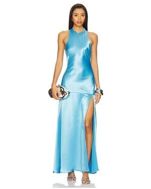 Line & Dot Alessia Maxi Dress - Blue