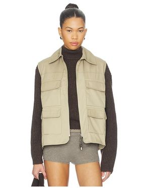 Milkwhite Cargo Vest - Natural