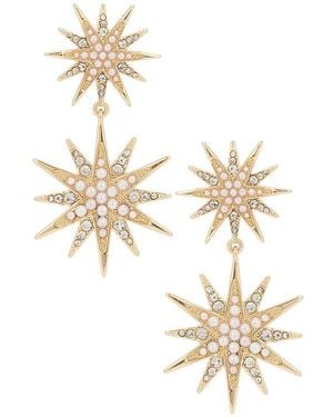 BaubleBar Lyra Starburst Statement Earrnigs - Metallic