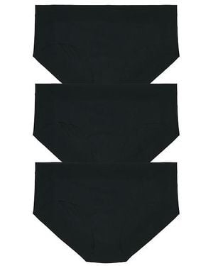 Commando Invisible Rib Bikini 3-Pack - Black