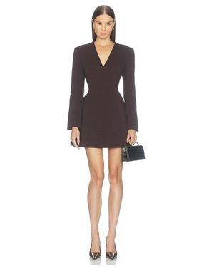 Odd Muse Cotton Mix Structured Mini Dress - Black