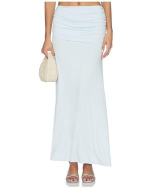 Seven Wonders Malani Ruched Maxi Skirt - White
