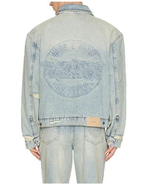 Represent X Guns N' Roses Denim Jacket - Blue