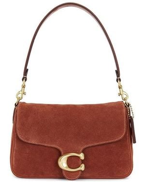 COACH Suede Soft Tabby Shoulder Bag - Red