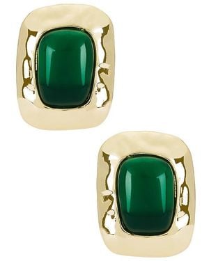 petit moments Giovana Stud Earrings - Green