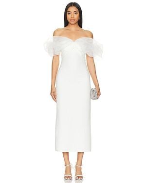 Line & Dot Starlet Midi Dress - White