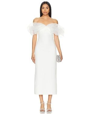 Line & Dot Starlet Midi Dress - White