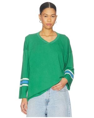Daydreamer Solid Hockey Jersey Tee - Green