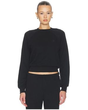 ÉTERNE Sudadera Shrunken Raglan En Color Negro Talla (También En Xs, S, M)