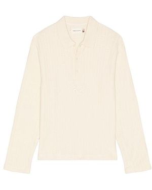 Honor The Gift Langärmliges Polohemd - Weiß