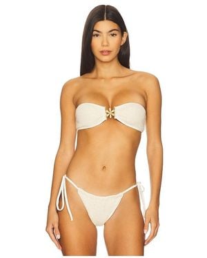 Asta Resort Mia Knitted Bikini Top - Orange