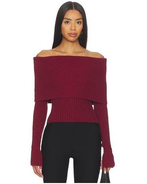L'academie 'Academie Namir Off Shoulder Jumper - Red