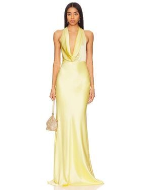 SAU LEE Pearl Gown - Yellow