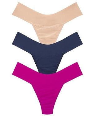 Hanky Panky Low Rise Thong 3 Pack - Pink