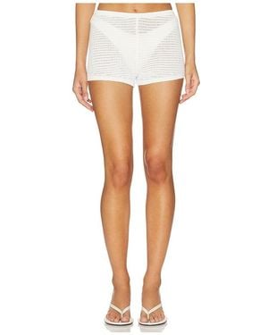 Lovers + Friends Evette Knit Short - White