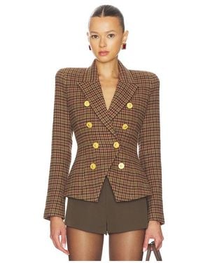 L'Agence Bethany Structured Blazer - Brown