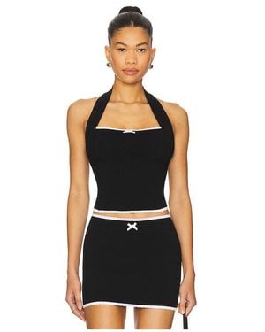 MAJORELLE Moriah Halter Top - Black