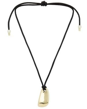 BaubleBar Cord Pendant Necklace - Black