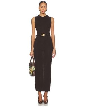 ROWEN ROSE X Revolve Boatneck Midi Dress - Black