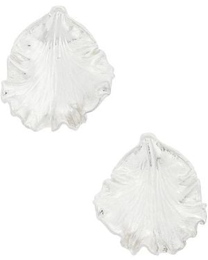Cult Gaia Pendientes Vistosos Iris En Color Plateado Metálico Talla - Blanco