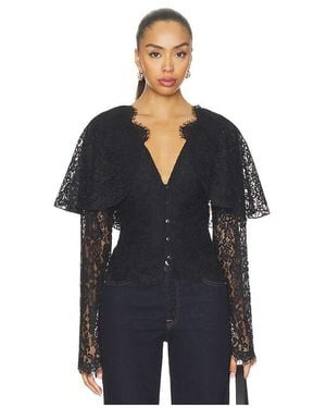 Tularosa Clarissa Top En Color Negro Talla (También En M, S, Xl, Xs, Xxs) - Azul