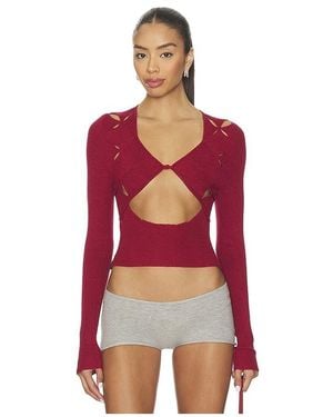 Isa Boulder Argyle Open Top - Red