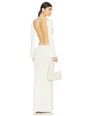 YELLOW THE LABEL Harper Maxi Dress - White