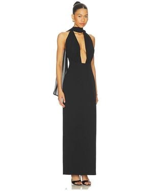 Misha The Capezza Silk Dress - Black