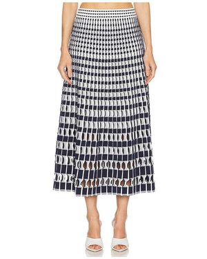 Jonathan Simkhai Falda Midi Larken En Color Azul Marino Talla (También En S, Xs) - Negro