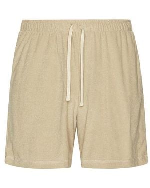 Bather Sand Terry Tour Shorts - Natur