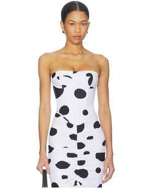 Sketch-Y Frida Corset Top - White