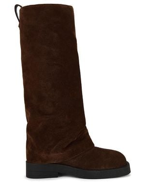 SCHUTZ SHOES Keira Up Cloak Boot - Brown