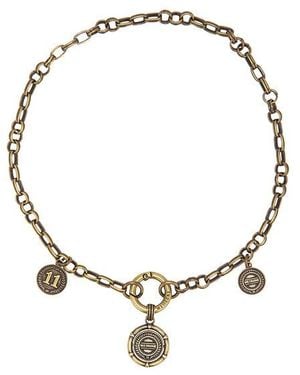 we11done Reversible Coin Necklace - Multicolour