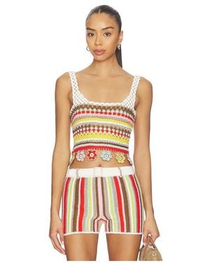 MY BEACHY SIDE Noa Hand-Crocheted Top - Multicolor