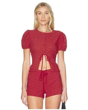 Lioness Bardot Top - Red