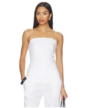 AEXAE La Camiseta De Lino En Color Blanco Talla (También En Xs, S, M)