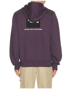 The North Face Evolution Box Nse Regular Hoodie - Purple