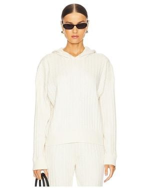 Jonathan Simkhai Cable Hoodie - White