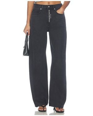 Alexander Wang Float Jeans With Hotfix Logo Fly - Black