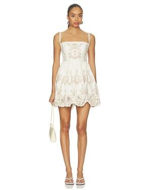 Agua Bendita Mielero Mini Dress - White
