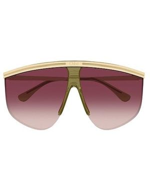 Chloé LUNETTES DE SOLEIL PILOT en Metallic Gold. - Violet