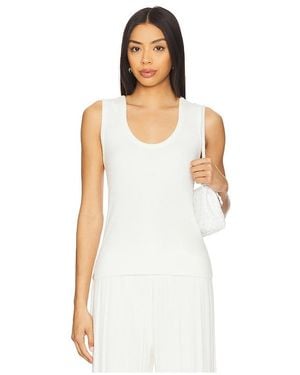 Barefoot Dreams Cozychic Ultra Light タンクトップ - ホワイト